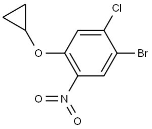 CAS#2758534-29-9|1-bromo-2-kloro-4-siklopoksi-5-nitrobenzen
